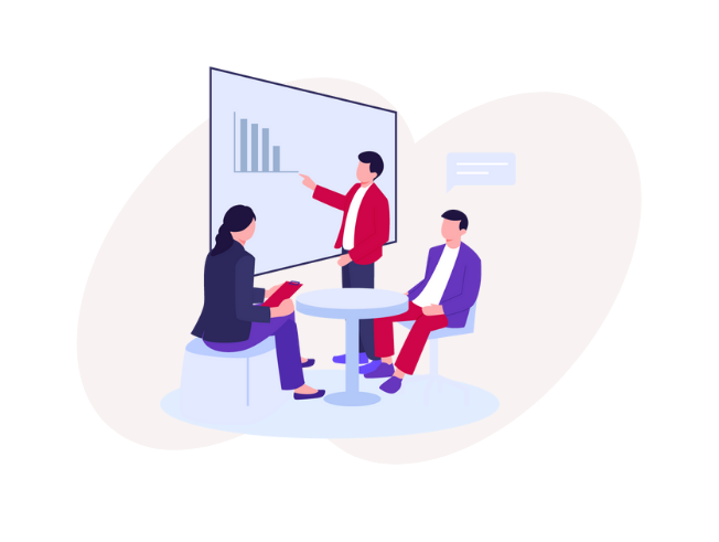 ビジネスミーティングのイラスト